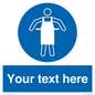 MP5169: Custom Protective Apron Required Sign
