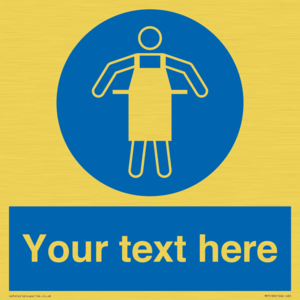MP5169: Custom Protective Apron Required Sign