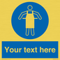 MP5169: Custom Protective Apron Required Sign