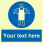 MP5169: Custom Protective Apron Required Sign