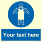 MP5169: Custom Protective Apron Required Sign