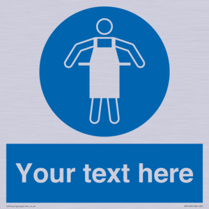 MP5169: Custom Protective Apron Required Sign