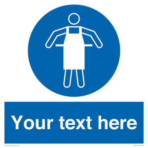 MP5169: Custom Protective Apron Required Sign