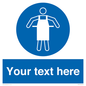 MP5169: Custom Protective Apron Required Sign