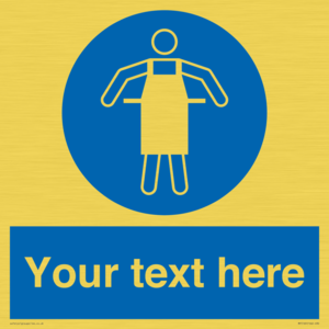 MP5169: Custom Protective Apron Required Sign
