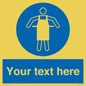 MP5169: Custom Protective Apron Required Sign