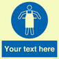 MP5169: Custom Protective Apron Required Sign