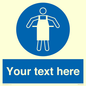 MP5169: Custom Protective Apron Required Sign