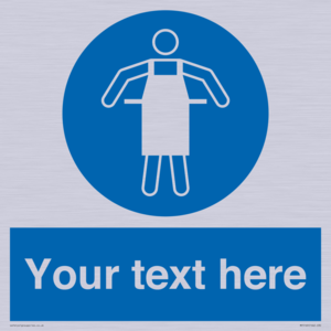 MP5169: Custom Protective Apron Required Sign