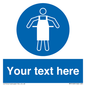 MP5169: Custom Protective Apron Required Sign