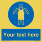 MP5169: Custom Protective Apron Required Sign