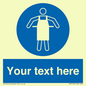 MP5169: Custom Protective Apron Required Sign