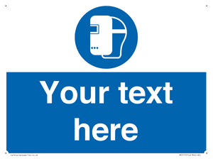 MP5175: Custom Welding Mask Required Sign