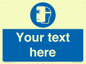 MP5175: Custom Welding Mask Required Sign