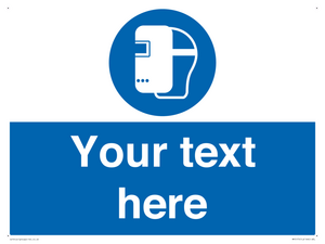 MP5175: Custom Welding Mask Required Sign