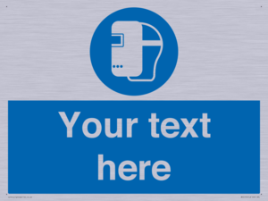 MP5175: Custom Welding Mask Required Sign