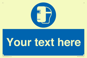 MP5175: Custom Welding Mask Required Sign