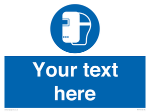 MP5175: Custom Welding Mask Required Sign