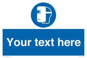 MP5175: Custom Welding Mask Required Sign