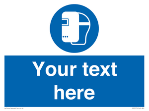 MP5175: Custom Welding Mask Required Sign