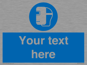 MP5175: Custom Welding Mask Required Sign