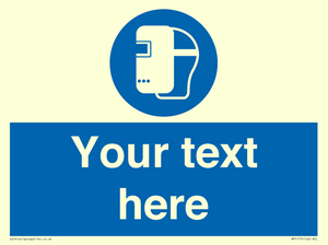 MP5175: Custom Welding Mask Required Sign