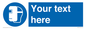 MP5175: Custom Welding Mask Required Sign