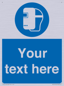 MP5175: Custom Welding Mask Required Sign