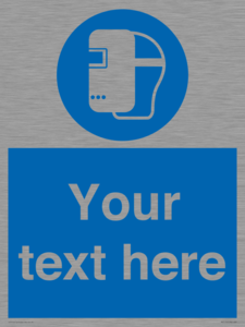 MP5175: Custom Welding Mask Required Sign