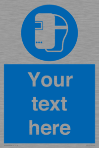 MP5175: Custom Welding Mask Required Sign