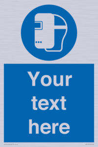 MP5175: Custom Welding Mask Required Sign