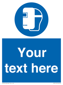 MP5175: Custom Welding Mask Required Sign