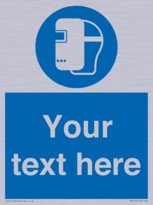 MP5175: Custom Welding Mask Required Sign