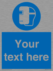 MP5175: Custom Welding Mask Required Sign