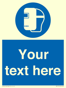 MP5175: Custom Welding Mask Required Sign