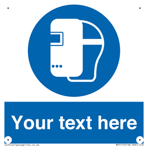 MP5175: Custom Welding Mask Required Sign