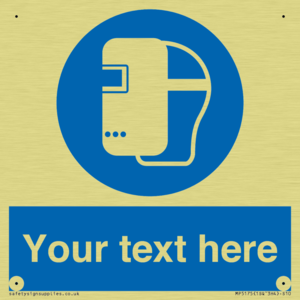 MP5175: Custom Welding Mask Required Sign