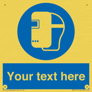 MP5175: Custom Welding Mask Required Sign