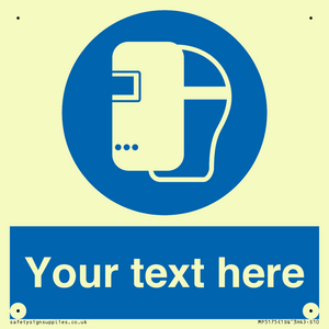 MP5175: Custom Welding Mask Required Sign