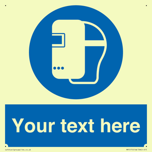 MP5175: Custom Welding Mask Required Sign