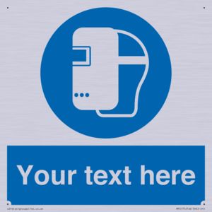 MP5175: Custom Welding Mask Required Sign