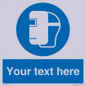 MP5175: Custom Welding Mask Required Sign