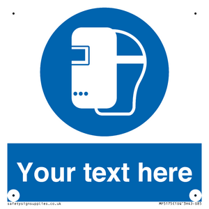 MP5175: Custom Welding Mask Required Sign