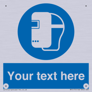 MP5175: Custom Welding Mask Required Sign