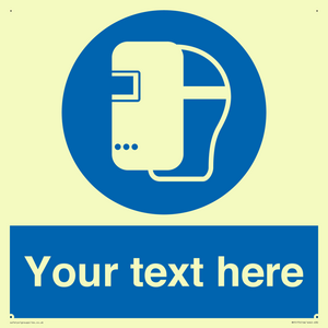 MP5175: Custom Welding Mask Required Sign