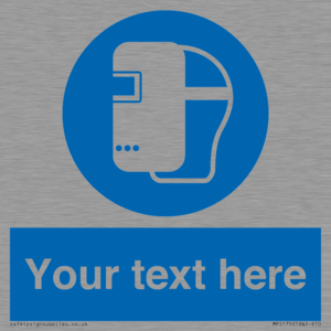 MP5175: Custom Welding Mask Required Sign