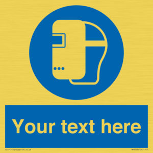 MP5175: Custom Welding Mask Required Sign