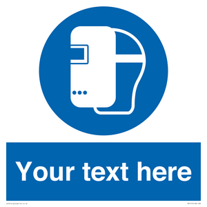 MP5175: Custom Welding Mask Required Sign