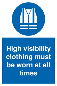 MP5717: High visibility clothing must be worn Mandatory Sign