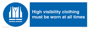 MP5717: High visibility clothing must be worn Mandatory Sign